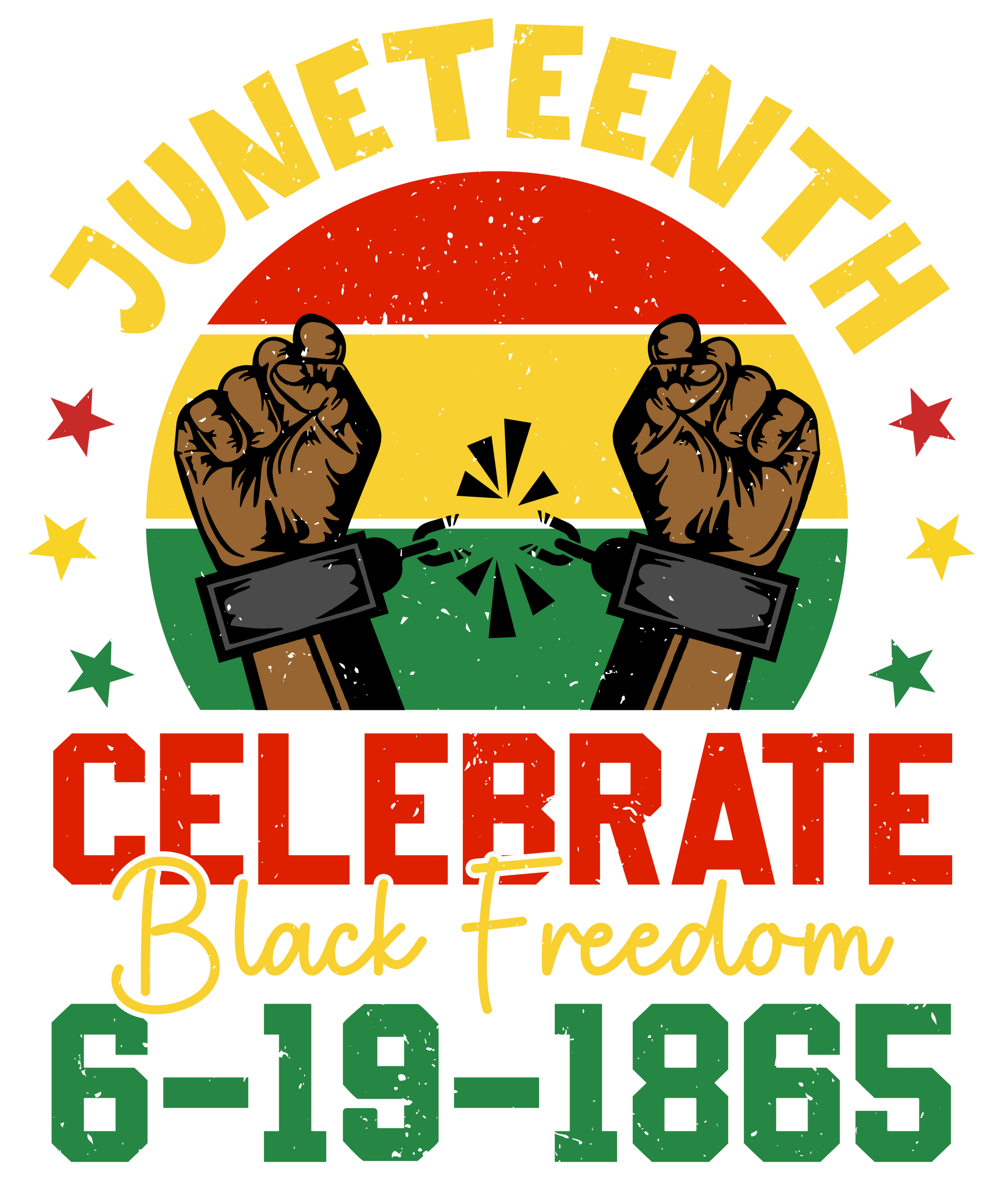 Juneteenth T-Shirts Small-X-Large (Unisex)