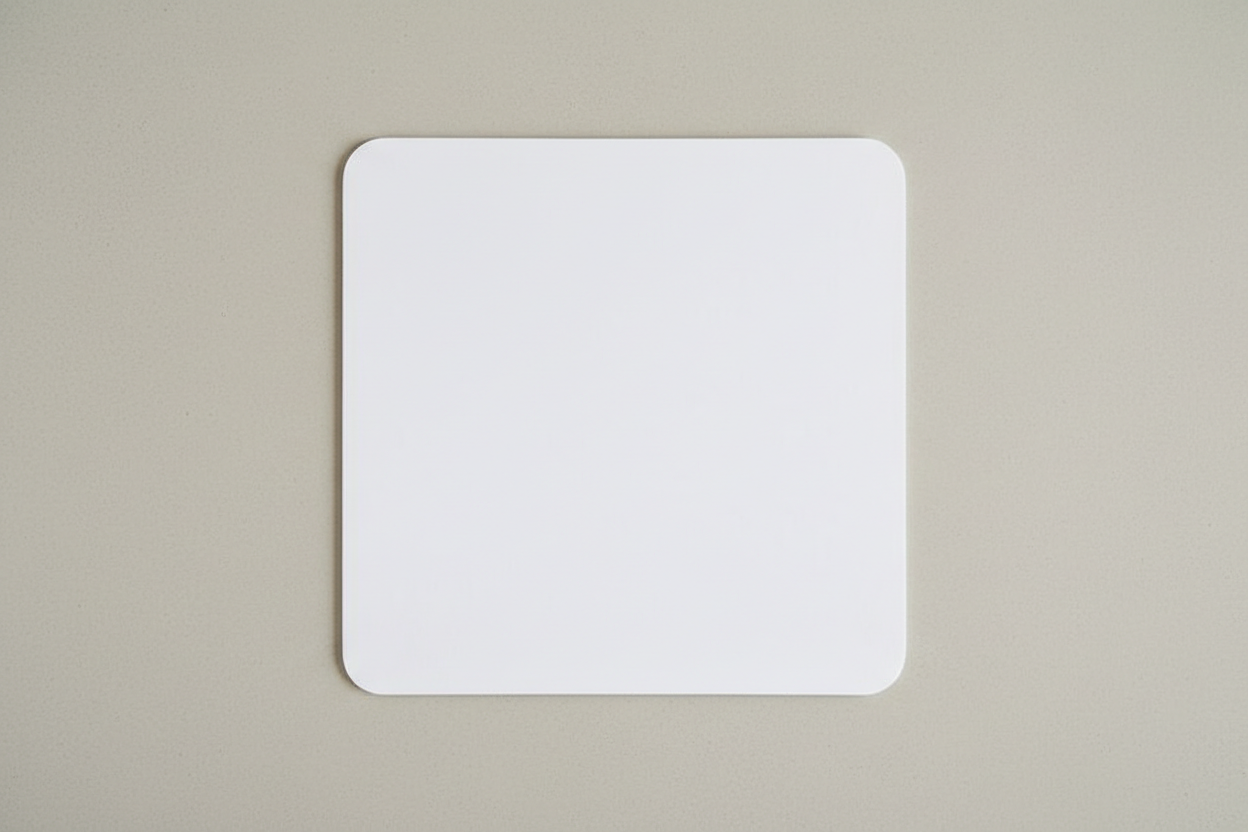 blank white square mousepad