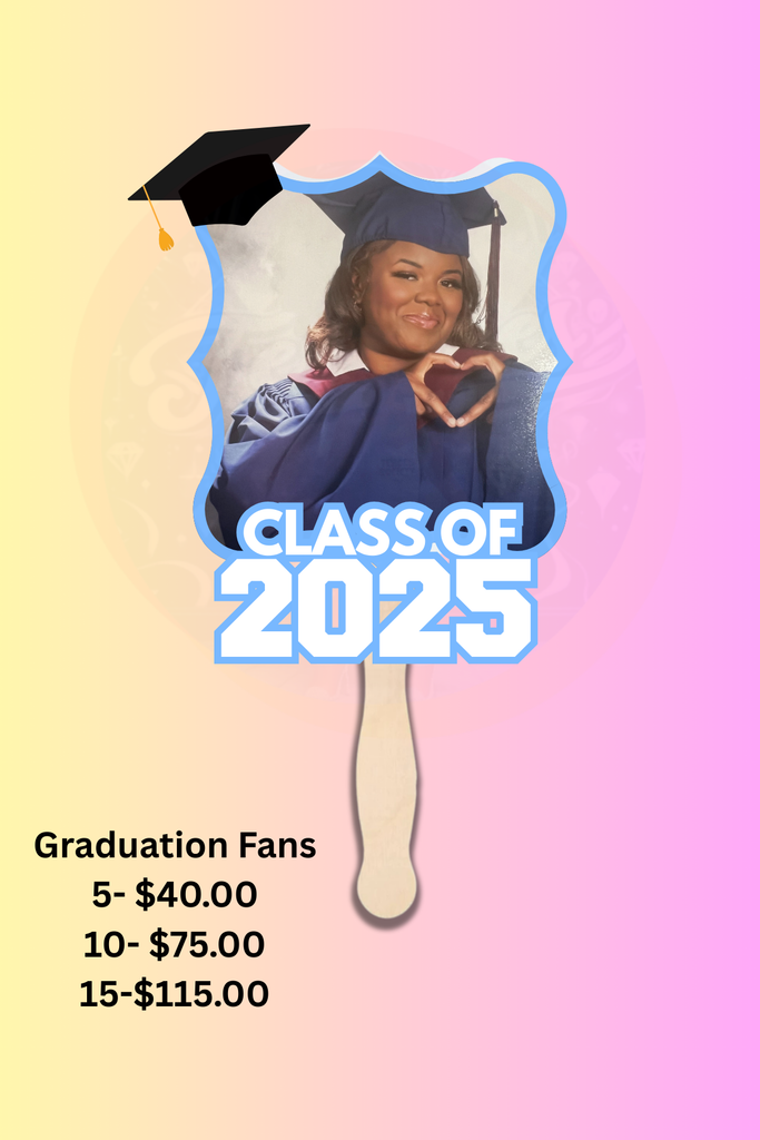 Customized Graduation Fans