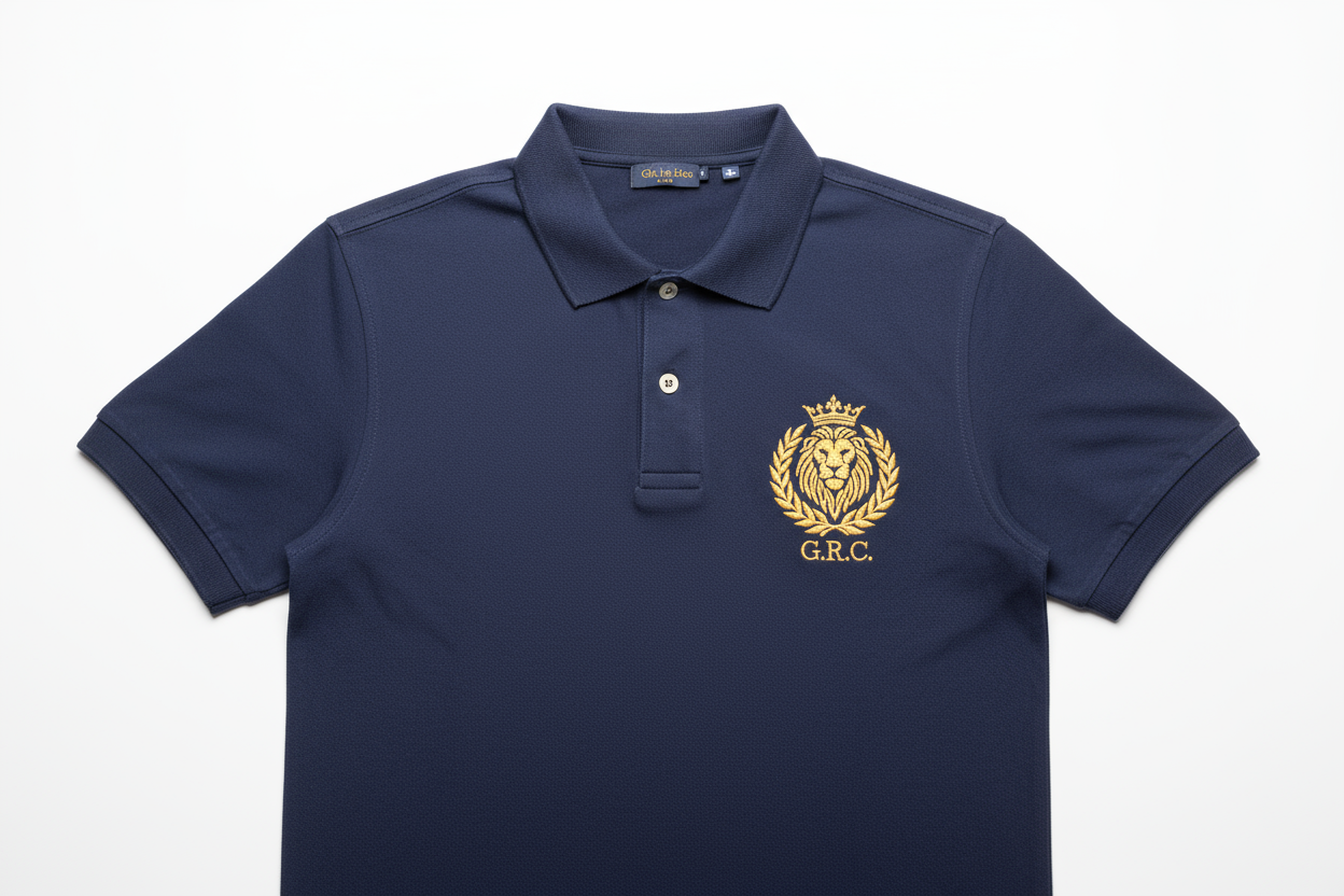 Polo Shirt with left chest logo embroidered 